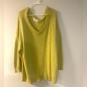 Tunic length sweater